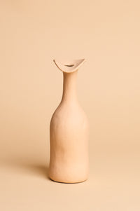 Soft Yellow Wonky Ceramic Vase