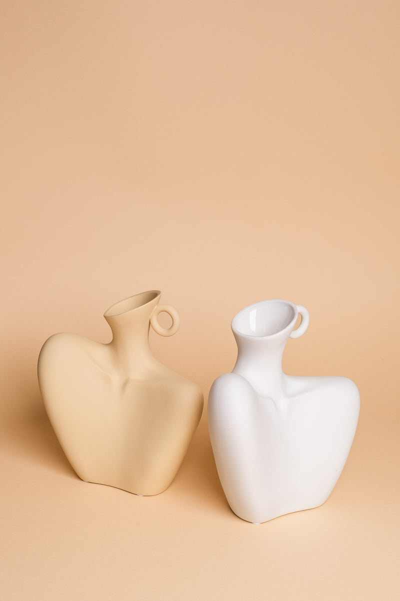 Lady Di Ceramic Vase (Butter Yellow)