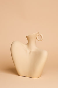 Lady Di Ceramic Vase (Butter Yellow)