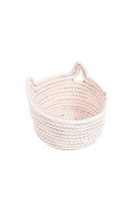 Rainbow Woven Basket (Small)(19cm x 9cm)