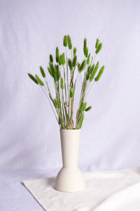 White Sleek Nordic Ceramic Vase (23cm)