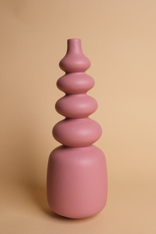 Dusty Pink Seville Ceramic Vase (36cm)
