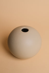 Small Beige Amalfi Ceramic Vase (11,5cm)