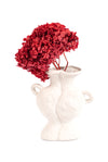 Preserved Deep Red Hydrangea