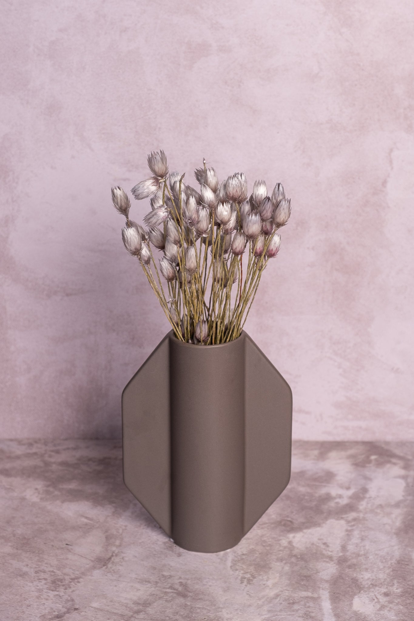 Small Grey Cannes Ceramic Vase (14cm)
