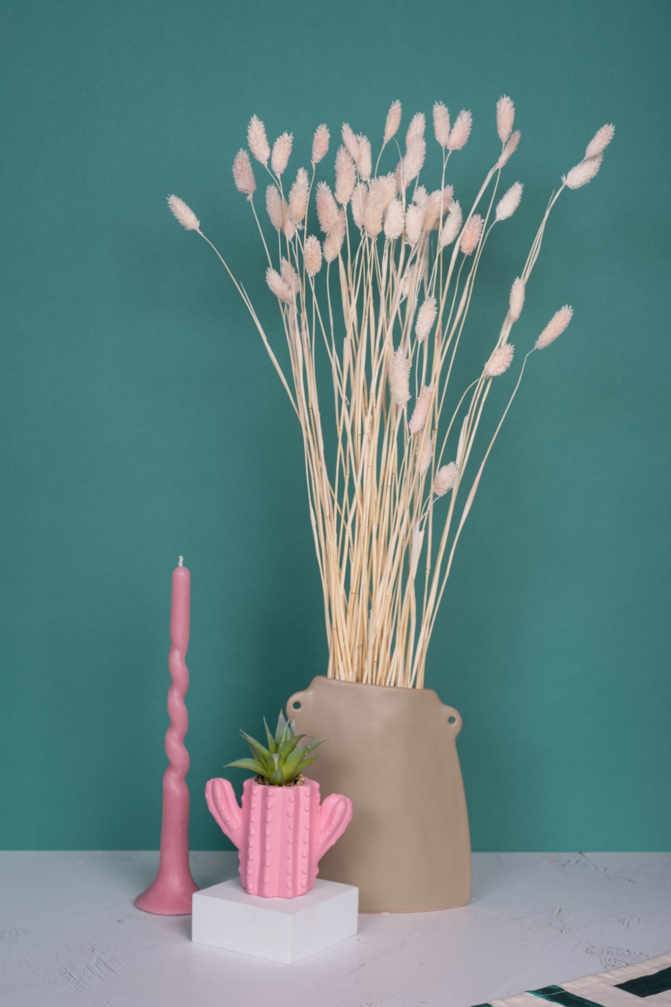 Blushest Pink Gem Grass (Textured Bunny Tails)