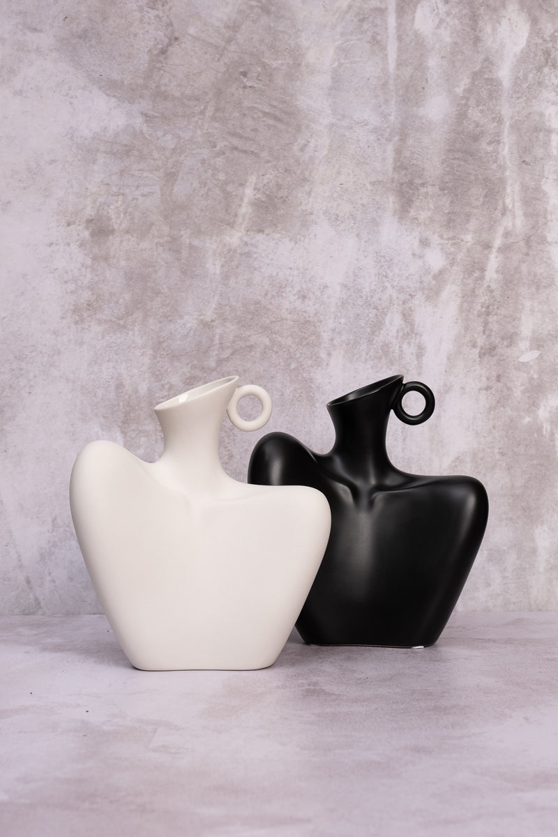 Lady Di Ceramic Vase (Black)