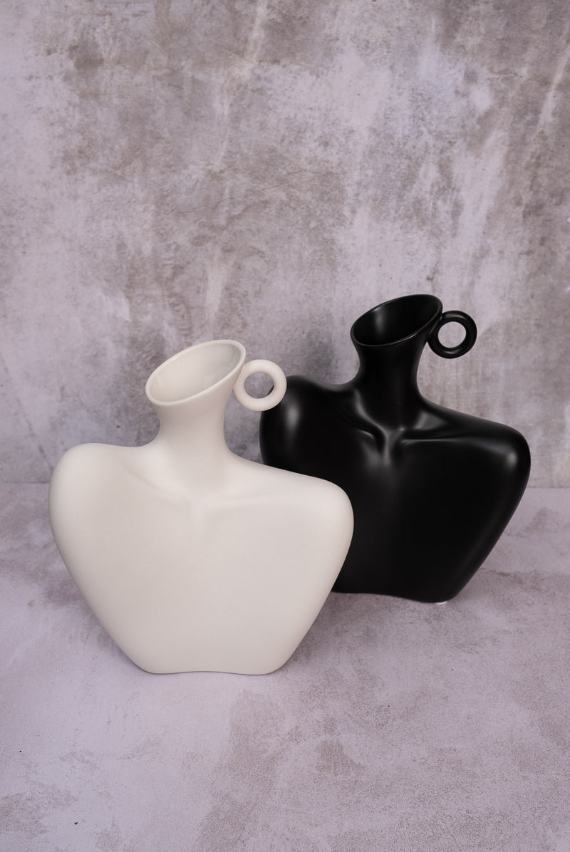 Lady Di Ceramic Vase (Black)