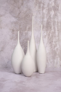 Tall White Venice Ceramic Vase