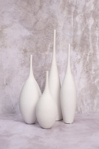 Tall White Venice Ceramic Vase