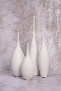 Tall White Venice Ceramic Vase