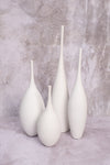 Tall White Venice Ceramic Vase