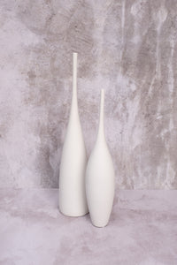 Tall White Venice Ceramic Vase