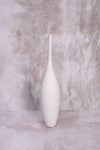 Tapered White Venice Ceramic Vase
