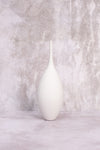 Tall Belly White Venice Ceramic Vase