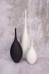 Tall White Venice Ceramic Vase