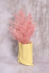 Yellow Paperbag Ceramic Vase (32cm)