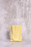 Yellow Paperbag Ceramic Vase (24cm)