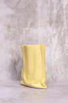 Yellow Paperbag Ceramic Vase (32cm)