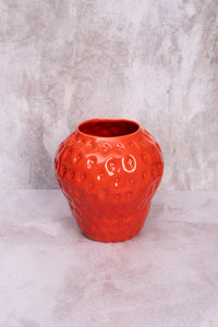 Strawberry Ceramic Vase (18cm)