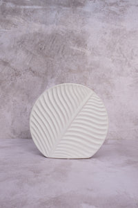 Medium White Valence Ceramic Vase (23,5cm)