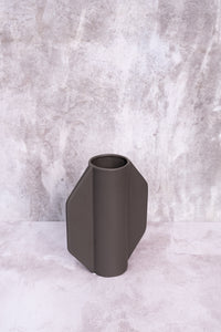 Charcoal Florence Ceramic Vase (16cm)