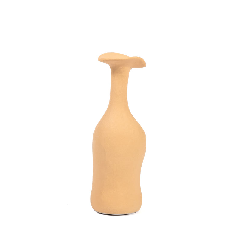 Soft Yellow Wonky Ceramic Vase