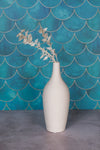 White Sienna Ceramic Vase (27cm)