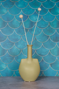 Sage Shapely Lille Ceramic Vase (23cm)