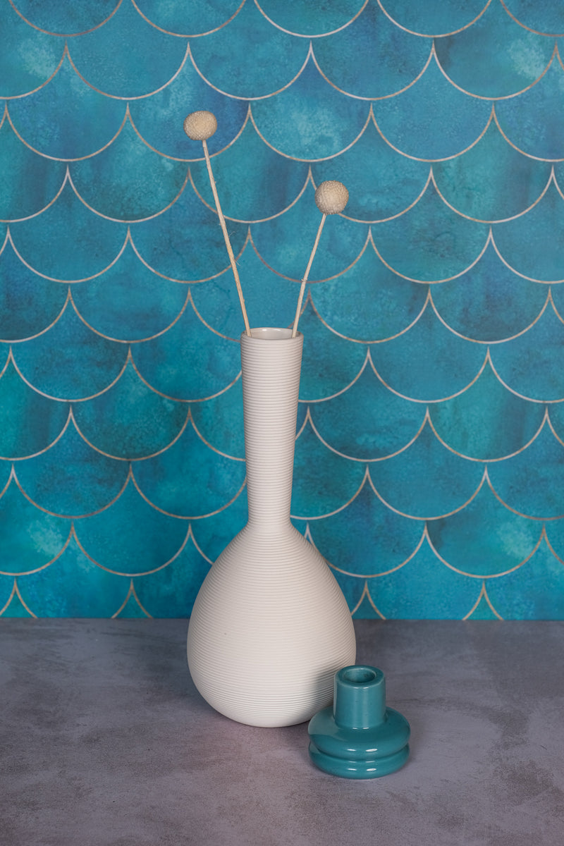 Bologna Slim Belly Ceramic Vase (29cm)
