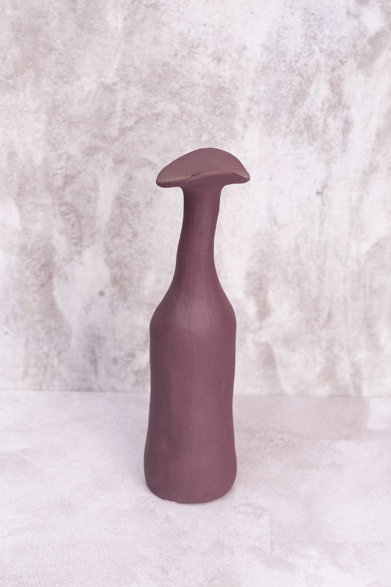 Purple Wonky Ceramic Vase
