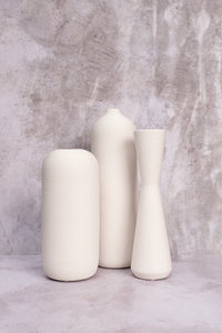 Bologna Hourglass Ceramic Vase (28cm)