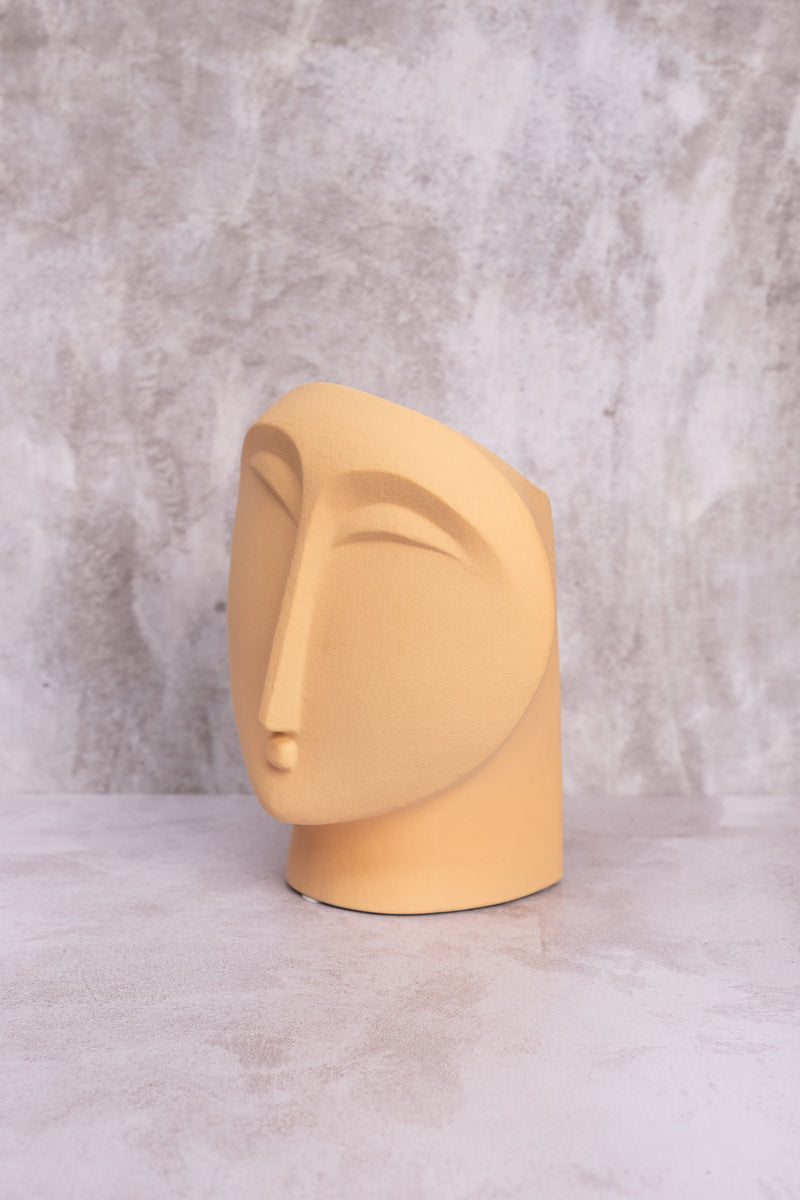 Butter-Faced Ceramic Vase