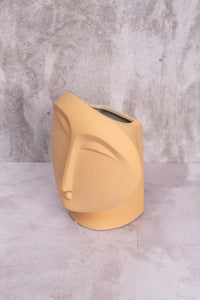 Butter-Faced Ceramic Vase