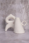 White Nantes Ceramic Vase (21cm)