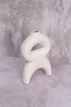 White Nantes Ceramic Vase (21cm)