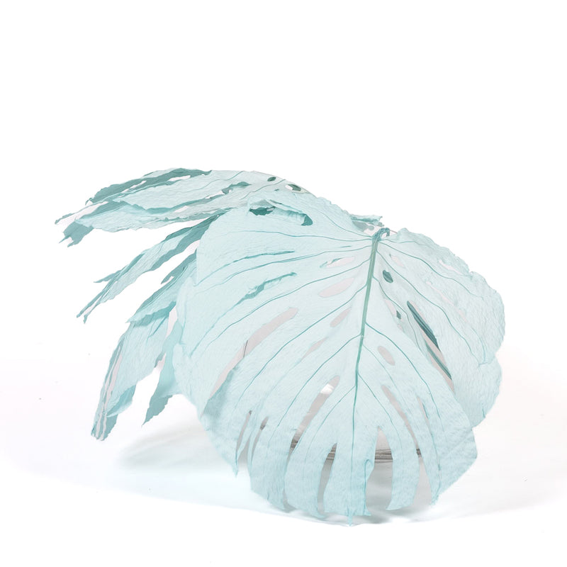 Powder Blue Monstera Leaves