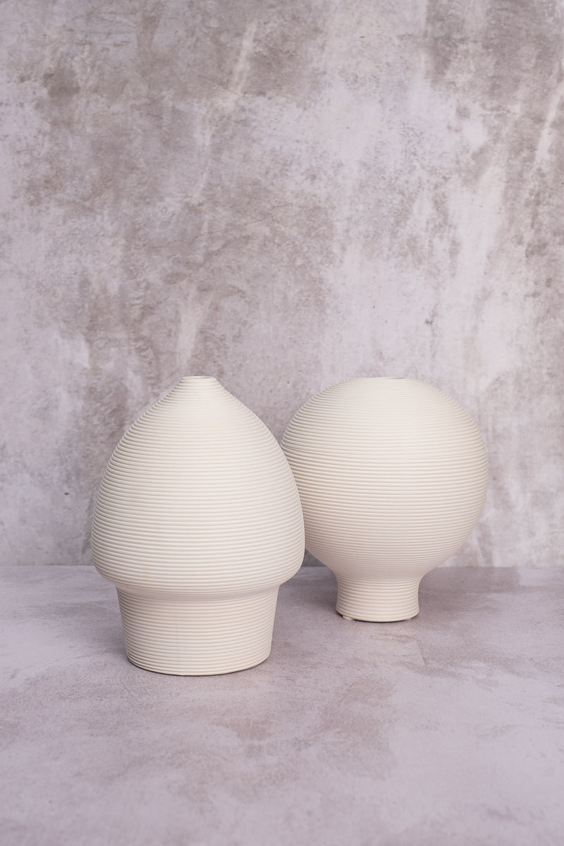 Raised Champignon Ceramic Vase