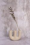 Triple Cream Avignon Ceramic Candlestick (11cm)