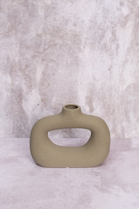 Grey Avignon Ceramic Vase #1 (14cm)