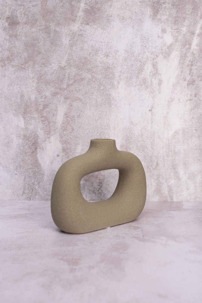 Grey Avignon Ceramic Vase #1 (14cm)