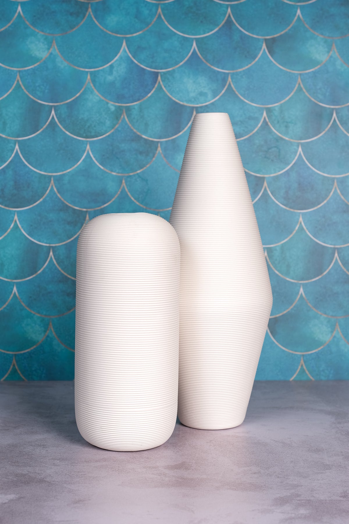 Shapely White Venice Ceramic Vase