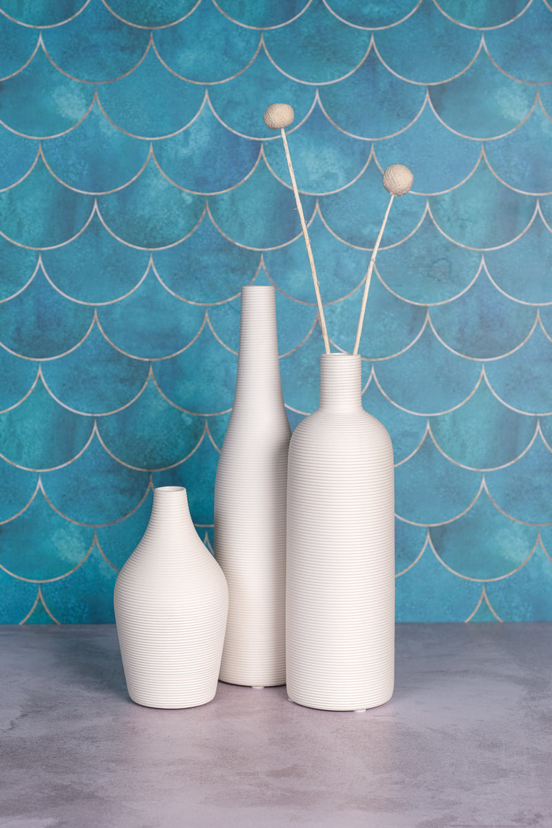 Tall Neckline Venice Ceramic Vase (32cm)