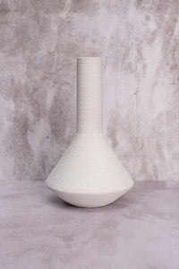 Large White Cherie Ceramic Vase (25cm)