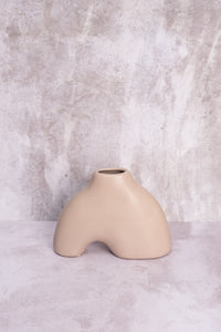 Neutral Nantes Ceramic Vase (15cm)