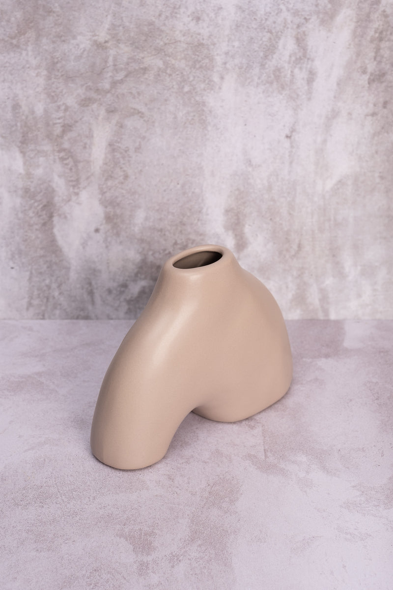 Neutral Nantes Ceramic Vase (15cm)