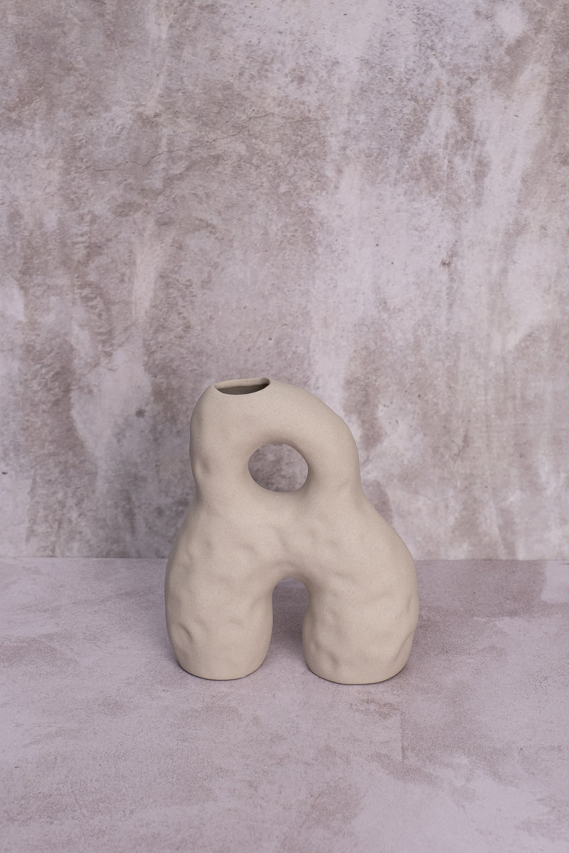 Gina Wonky Stone Ceramic Vase