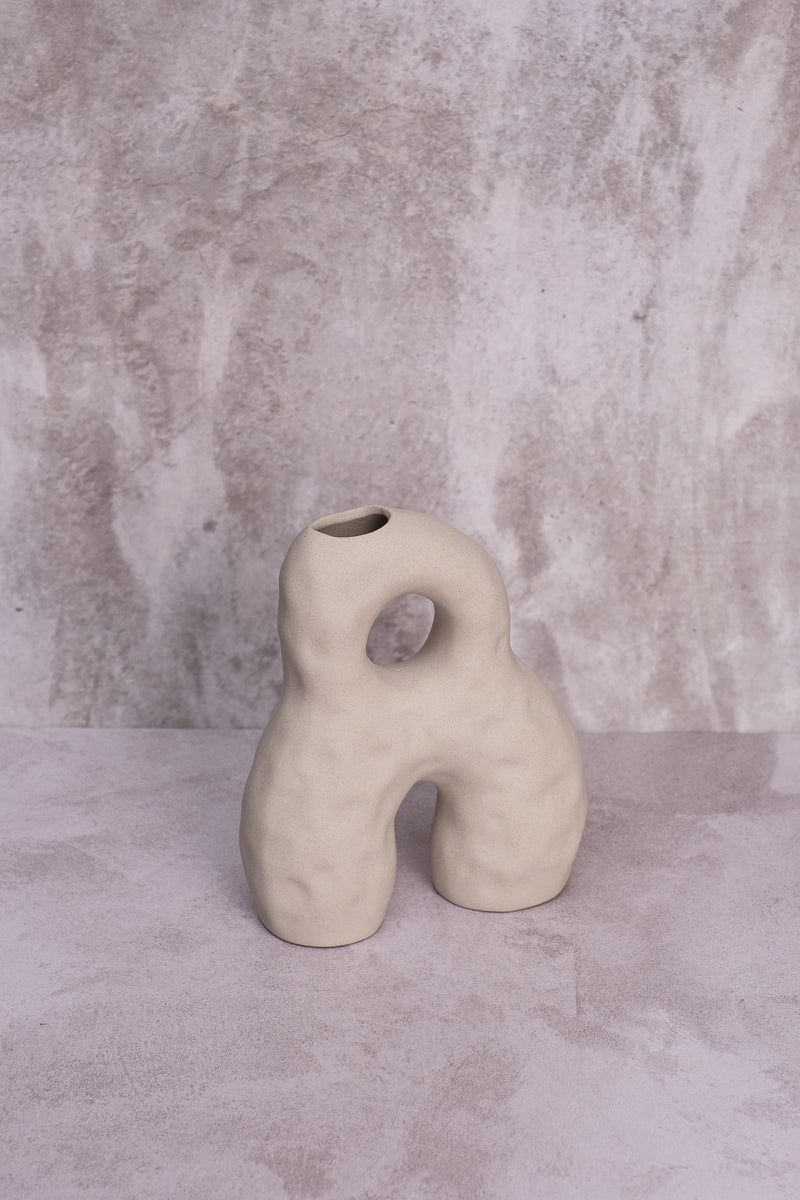 Gina Wonky Stone Ceramic Vase