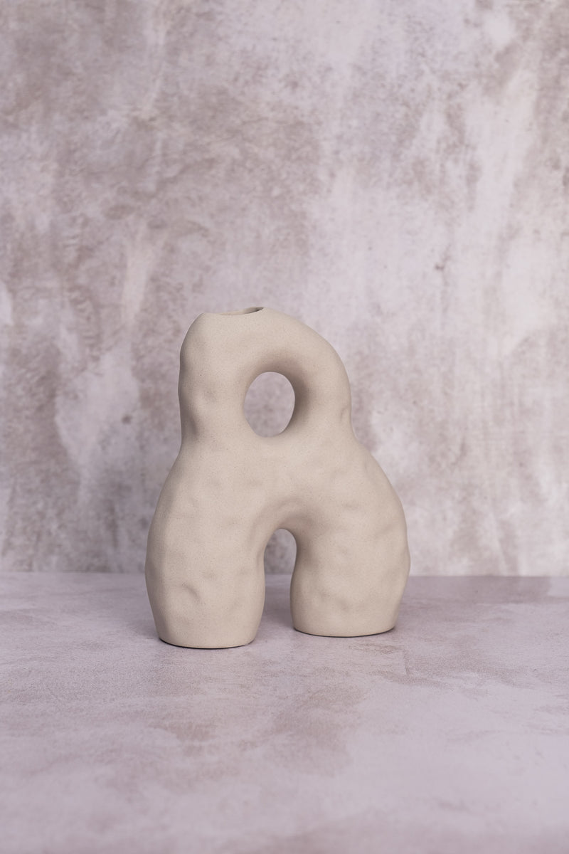 Gina Wonky Stone Ceramic Vase