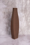 Brown Sound Wave Ceramic Vase